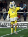 Mascot Gilbert the Gull waves to supporters