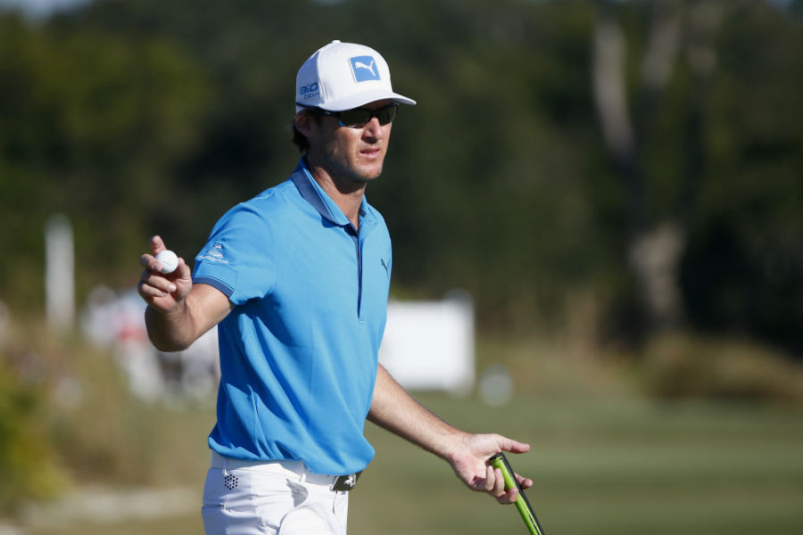 Will MacKenzie made a hole-in-one to hold a share of the McGladrey Classic lead