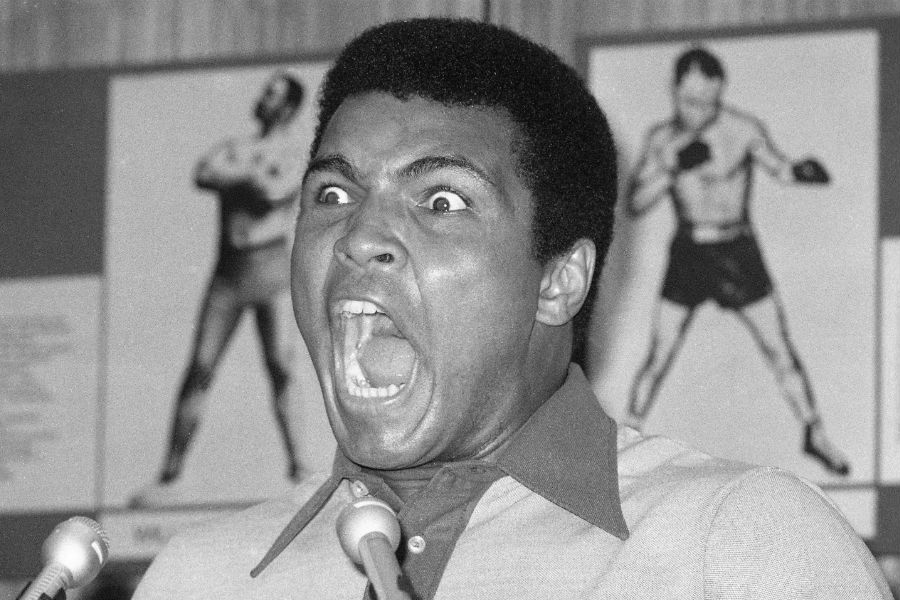 Muhammed Ali taunts George Foreman ahead of the Rumble in the Jungle