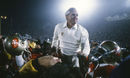 Bill Walsh is carried off by his players