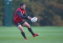 George Ford makes a pass in England training