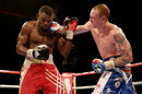 George Groves lands a right hand on Denis Douglin