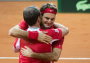 Roger Federer's emotions got the better of him after he won the Davis Cup with Switzerland