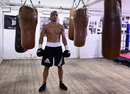Chris Eubank junior poses during a training session at the gym he uses in Hove