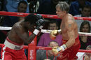 Hollywood actor Mickey Rourke fights Elliot Seymour