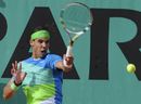 Rafael Nadal puts his all into a forehand