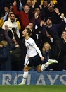 Roberto Soldado celebrates after scoring his first Premier League goal since March