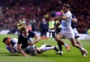 Jonny Gray scores his first try for Scotland