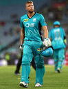 Andrew Flintoff was out for a duck on his BBL debut