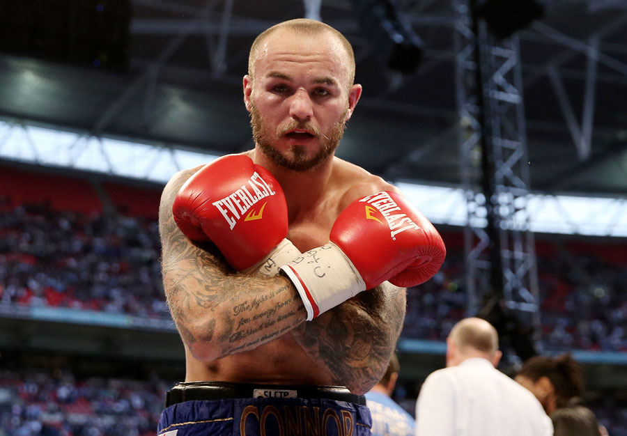 Kevin Mitchell celebrates victory