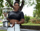 Serena Williams with her Australian Open trophy