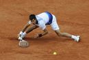 Novak Djokovic finds himself in a spot of bother