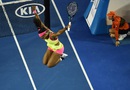 Serena Williams jumps in celebration