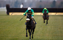 AP McCoy riding Mr Mole clear the last to win the Betfair Price Rush Steeple Chase