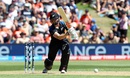 Kane Williamson plays a shot for New Zealand
