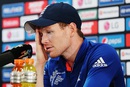 A dejected Eoin Morgan reflects on England's defeat