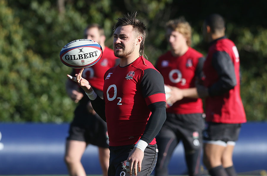 Jack Nowell in training with England