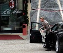 David Beckham arrives at AC Milan's training centre