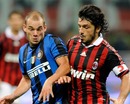 Wesley Sneijder and Gennaro Gattuso battle for possession