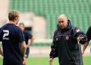John Kear coaches Sean Long at an England training session