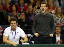 Andy Murray roars for team-mate James Ward
