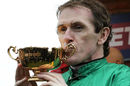 AP McCoy kisses the Cheltenham Gold Cup