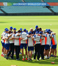 England coach Peter Moores rallies the troops