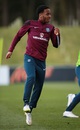 Raheem Sterling trains with England ahead of their qualifier against Lithuania