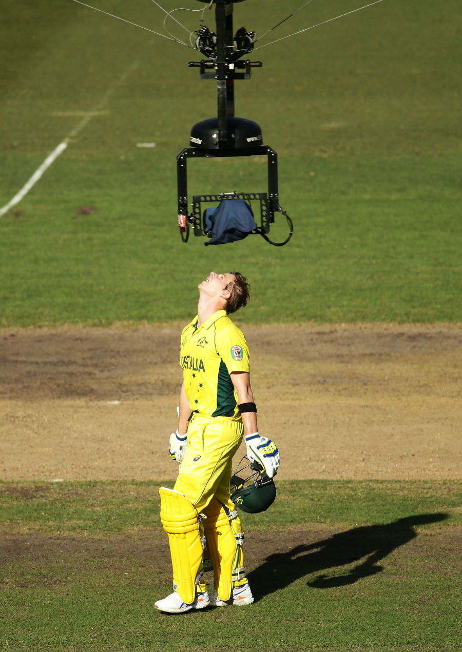 Steve Smith soaks in his century as Spidercam watches on