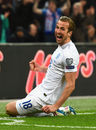 Harry Kane celebrates scoring less than a minute after coming on