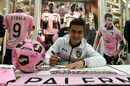 Paulo Dybala of US Citta di Palermo meets supporters
