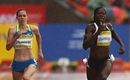 Christine Ohuruogu competes with Nicola Sanders