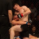 Pat Barry takes some punishment from Mirko Cro Cop