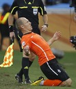 Arjen Robben celebrates his opening goal