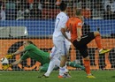 Arjen Robben forces a fine save from Jan Mucha